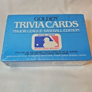 Golden Vintage 1984 Trivia Cards Major League Baseball Edition, Sealed, NIB